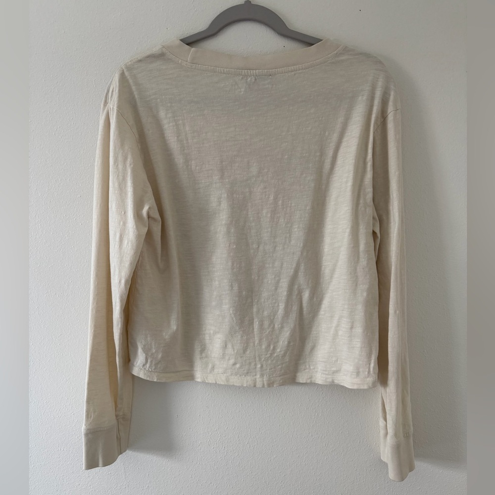 KNOWN SUPPLY Floral Boho Love Cream Organic Cotton Long sleeve size small - Picture 8 of 8